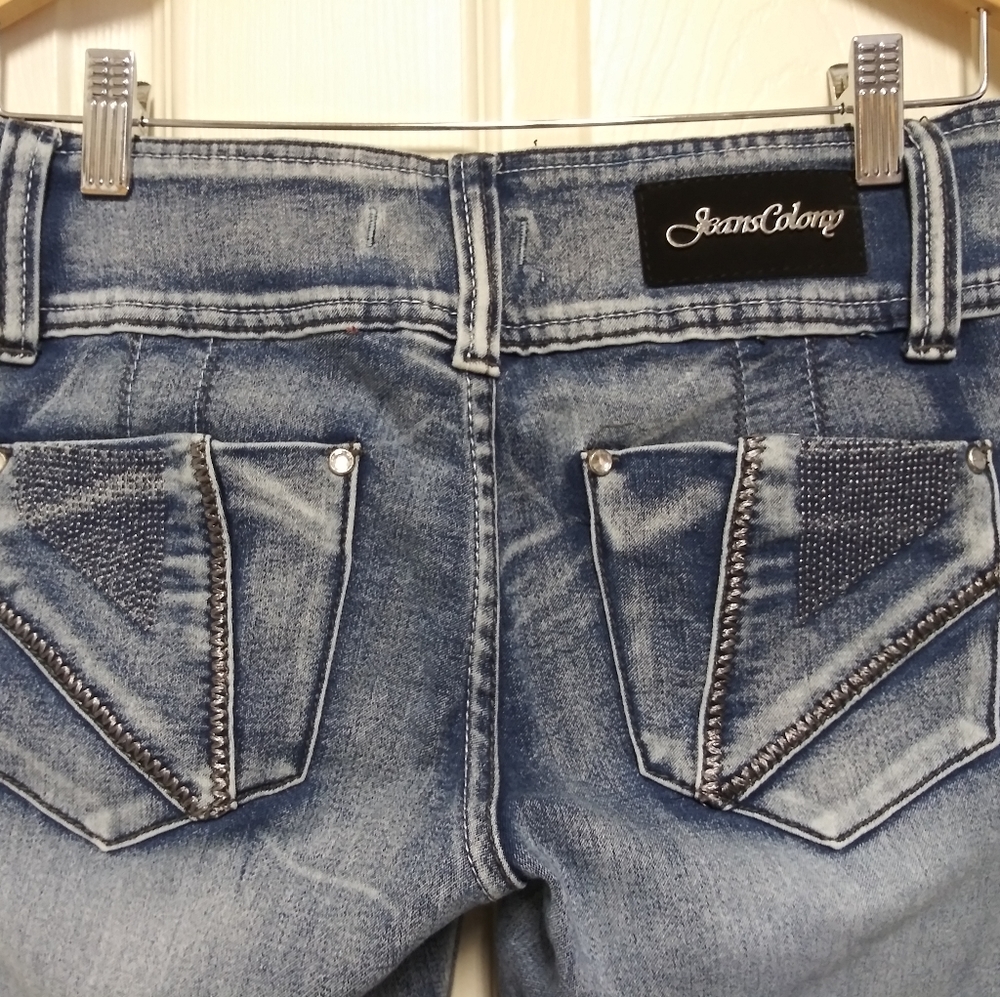 Jeans Colony Skinny Stretch Light Wash Jeans - Picture 8 of 8